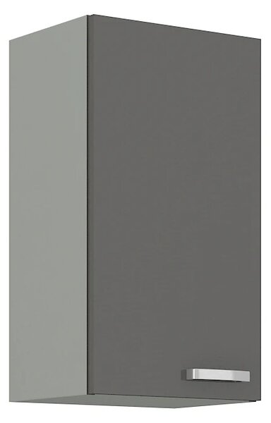 Kuchyně AVERNA 130x170 cm, korpus: platinově šedá, dvířka: šedý lesk