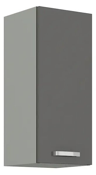 Kuchyně AVERNA 130x170 cm, korpus: platinově šedá, dvířka: šedý lesk