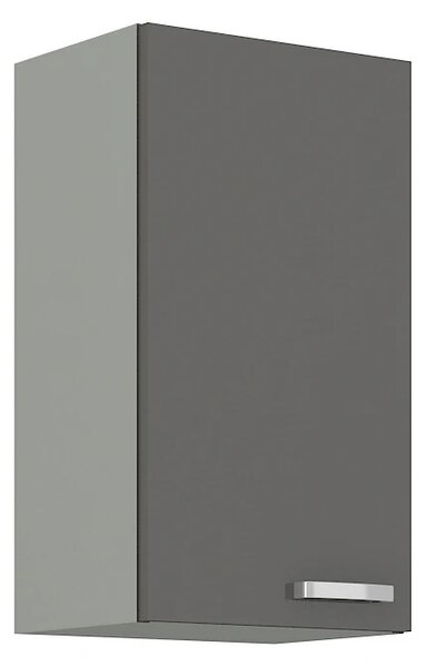 Kuchyně AVERNA 260x270 cm, korpus: platinově šedá, dvířka: šedý lesk