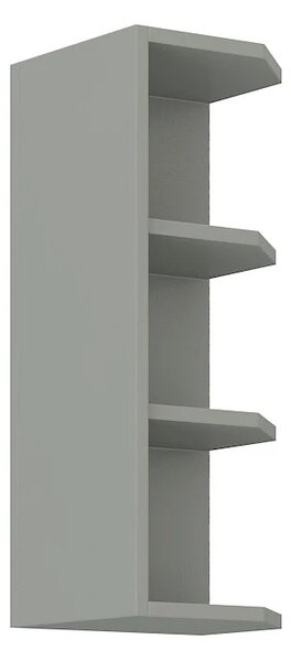 Kuchyně AVERNA 260x270 cm, korpus: platinově šedá, dvířka: šedý lesk