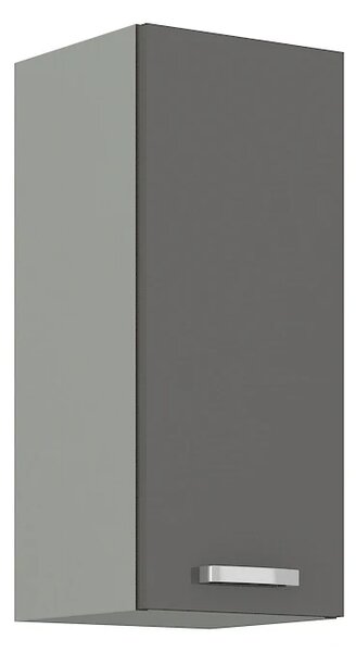 Kuchyně AVERNA 260x270 cm, korpus: platinově šedá, dvířka: šedý lesk