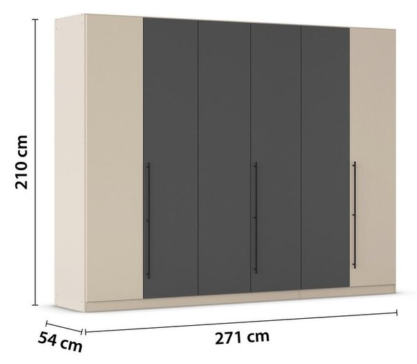 Skříň s otočnými dveřmi SAFARI, šířka 271 cm