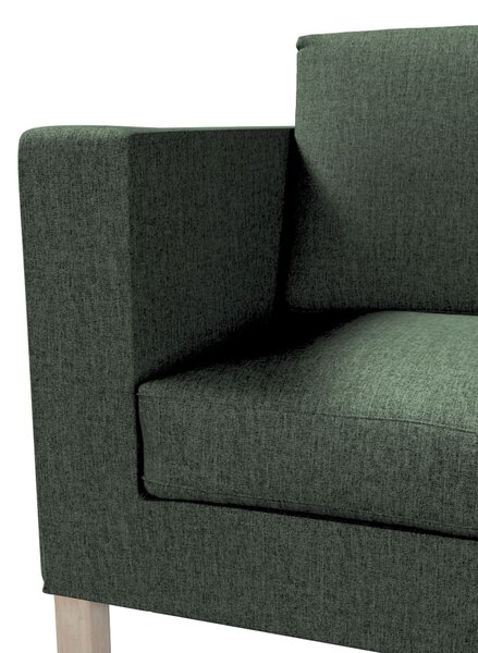 Potah na pohovku IKEA Karlanda 2-místná, krátký barva zelená látka pletený vzor