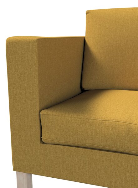 Potah na pohovku IKEA Karlanda 2-místná, krátký barva žlutá látka pletený vzor