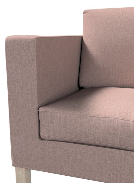 Potah na pohovku IKEA Karlanda 2-místná, krátký barva růžová látka pletený vzor