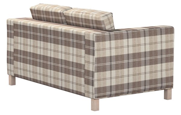 Potah na pohovku IKEA Karlanda 2-místná, krátký barva béžová látka pletený vzor, vzorované