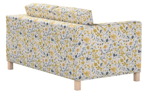 Potah na pohovku IKEA Karlanda 2-místná, krátký barva žlutá látka pletený vzor, vzorované
