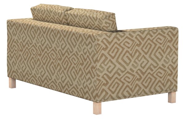 Potah na pohovku IKEA Karlanda 2-místná, krátký barva béžová látka pletený vzor, vzorované