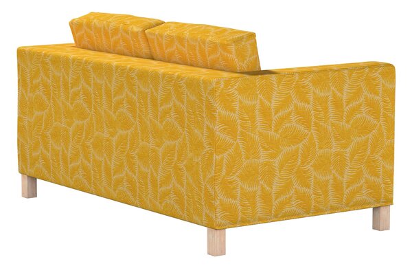 Potah na pohovku IKEA Karlanda 2-místná, krátký barva žlutá látka pletený vzor, vzorované
