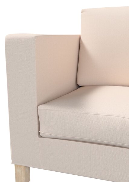 Potah na pohovku IKEA Karlanda 2-místná, krátký barva růžová látka pletený vzor