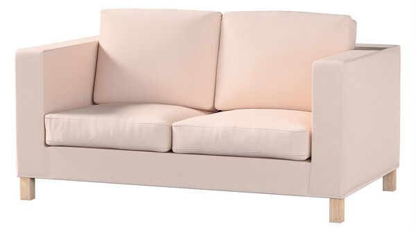 Potah na pohovku IKEA Karlanda 2-místná, krátký barva růžová látka pletený vzor
