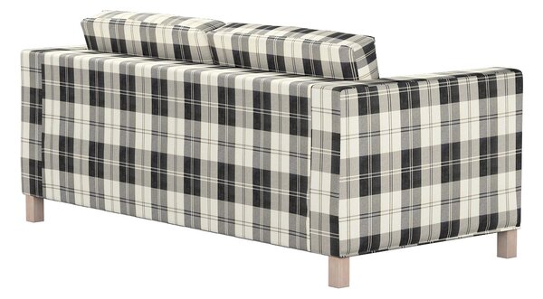 Potah na pohovku IKEA Karlanda rozkládací, krátký barva černá látka pletený vzor, vzorované