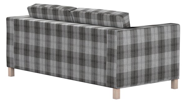 Potah na pohovku IKEA Karlanda rozkládací, krátký barva šedá látka pletený vzor, vzorované