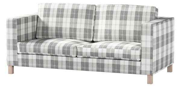 Potah na pohovku IKEA Karlanda rozkládací, krátký barva šedá látka pletený vzor, vzorované