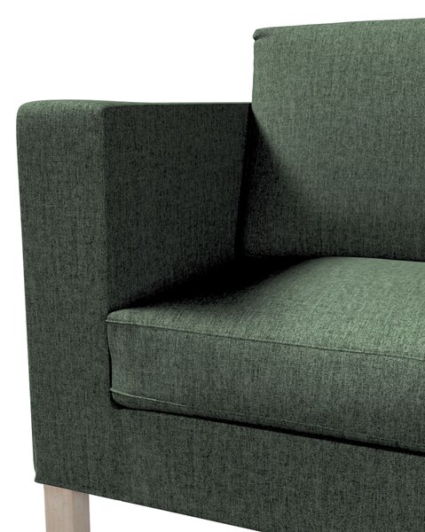 Potah na pohovku IKEA Karlanda rozkládací, krátký barva zelená látka pletený vzor