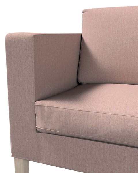 Potah na pohovku IKEA Karlanda rozkládací, krátký barva růžová látka pletený vzor