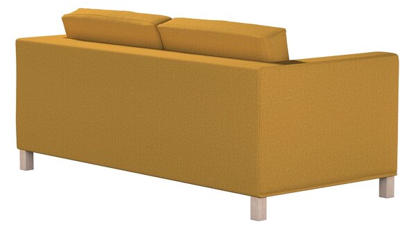 Potah na pohovku IKEA Karlanda rozkládací, krátký barva žlutá látka pletený vzor