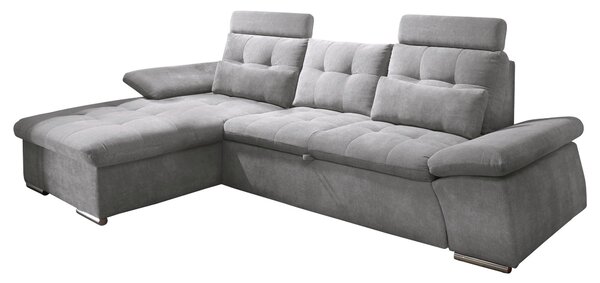 ROHOVÁ SEDAČKA, textil, kompozitní dřevo, šedá MID.YOU - Sedací soupravy, Online Only