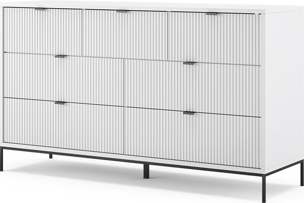 Příborník Vicco Eliza Bílá 42 x 81 cm se 7 zásuvkami, Model 49502