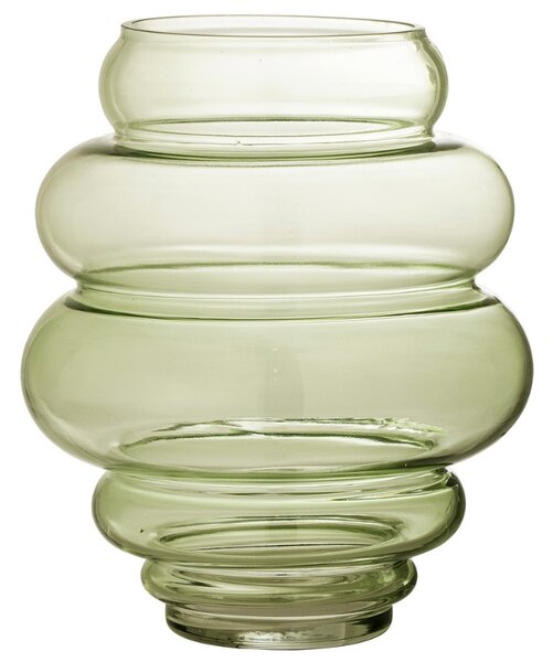 Zelená skleněná váza Bloomingville Annhelene 24 cm