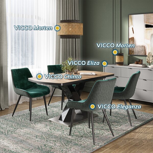 Příborník Vicco Eliza Bílá 42 x 81 cm se 7 zásuvkami, Model 49502