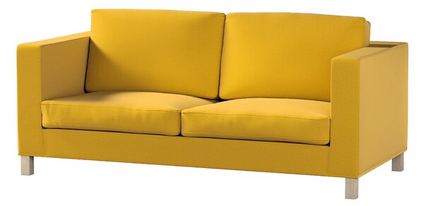 Potah na pohovku IKEA Karlanda rozkládací, krátký barva žlutá látka sametová