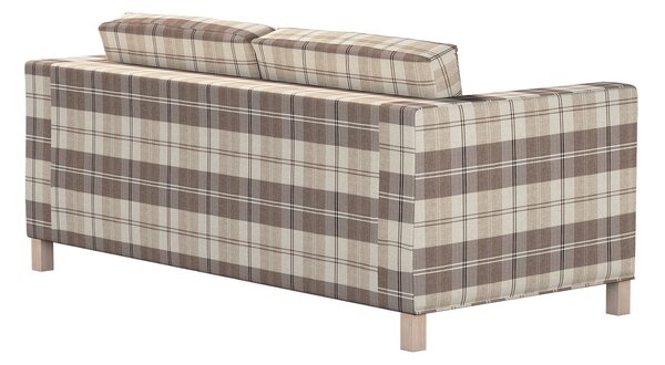 Potah na pohovku IKEA Karlanda rozkládací, krátký barva béžová látka pletený vzor, vzorované