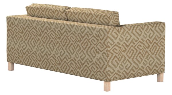 Potah na pohovku IKEA Karlanda rozkládací, krátký barva béžová látka pletený vzor, vzorované