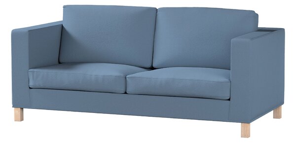 Potah na pohovku IKEA Karlanda rozkládací, krátký barva modrá látka pletený vzor