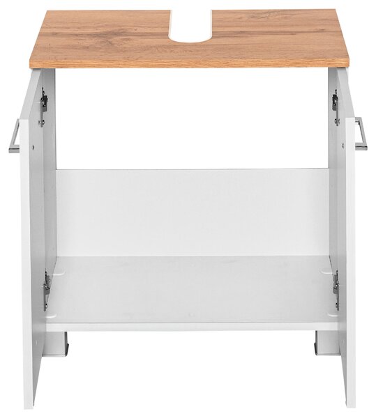 SKŘÍŇKA POD UMYVADLO, bílá, bílá, 60/59/35 cm Held - Koupelnové série, Online Only