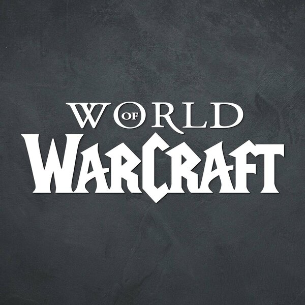 DUBLEZ | Dřevěné logo na zeď - World of Warcraft | Obraz