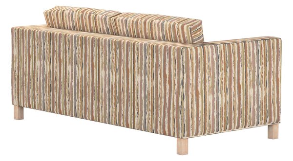 Potah na pohovku IKEA Karlanda rozkládací, krátký barva béžová látka pletený vzor, vzorované