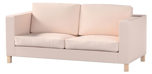 Potah na pohovku IKEA Karlanda rozkládací, krátký barva růžová látka pletený vzor