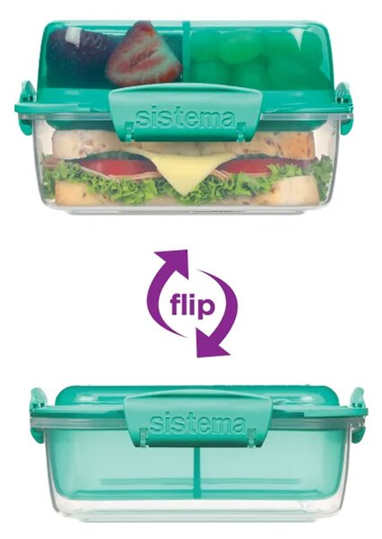 Sistema Krabička na jídlo sebou obdélníková Lunch Stack To Go 1,8l Barva: ocean blue