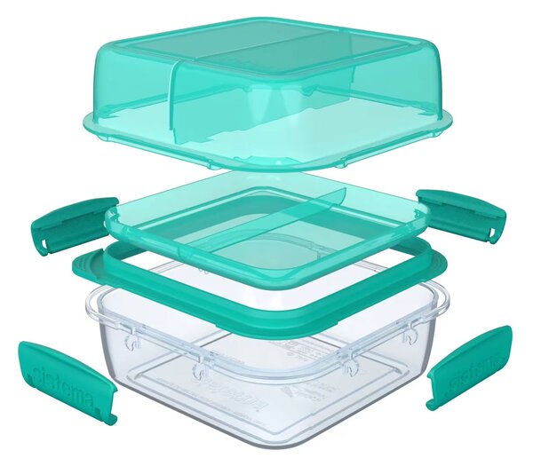 Sistema Krabička na jídlo sebou obdélníková Lunch Stack To Go 1,8l Barva: ocean blue