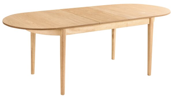 Rozkládací jídelní stůl LARTO Světlý jasan 180/220 cm 90 cm