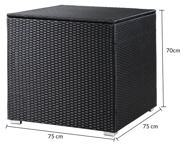 Deuba Úložný box 75x75x70 cm - černý
