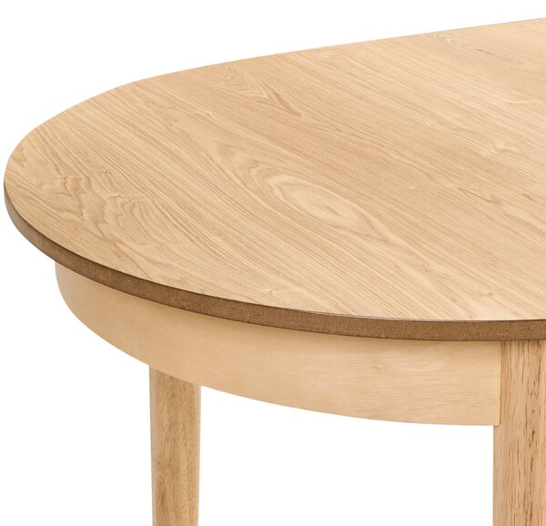 Rozkládací jídelní stůl LARTO Světlý jasan 180/220 cm 90 cm