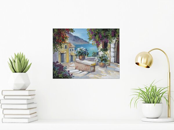 MALBA NA PLÁTNĚ, architektura, pláž a moře, 30/40 cm Euroart - Obrazy na plátně