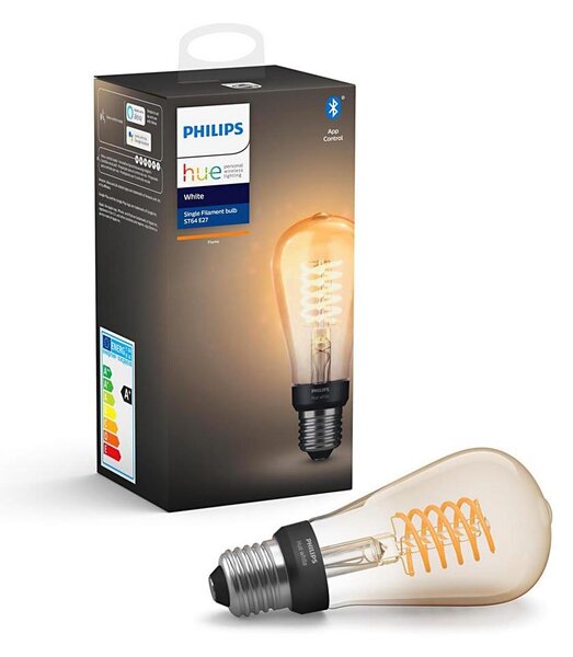 LED Stmívatelná žárovka Philips Hue WHITE FILAMENT ST64 E27/7W/230V 2100K