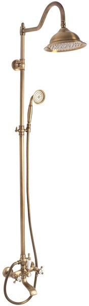 Rea Bergamo, sprchový set v retro stylu, antická bronz, REA-P5002