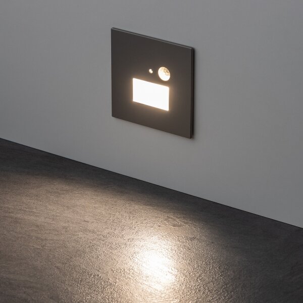 LED Schodišťové svítidlo se senzorem pohybu LED/1,5W/230V 3000/4000/6000K šedá