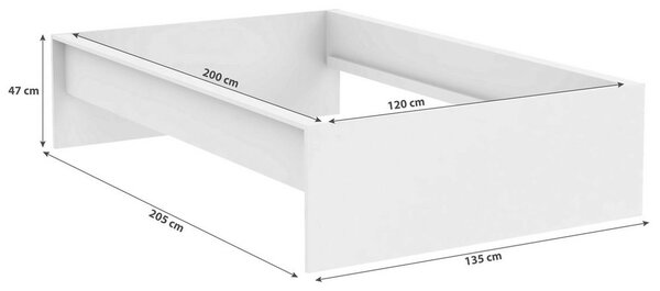 RÁM POSTELE UNIT 120