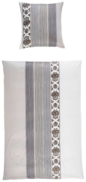 POVLEČENÍ, makosatén, barvy grafitu, béžová, 155/220 cm Joop! - Online Only povlečení, Online Only