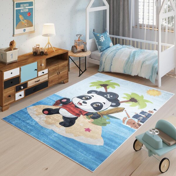 Barevný koberec s pandou pro děti