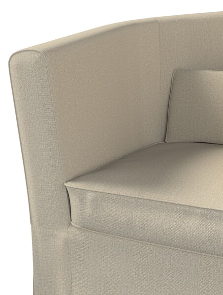 Potah na křeslo IKEA Ektorp Tullsta barva béžová látka pletený vzor