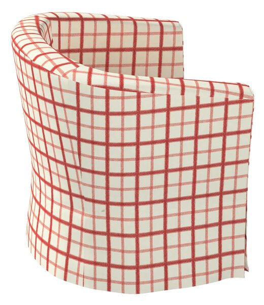 Potah na křeslo IKEA Ektorp Tullsta barva červená látka vzorované