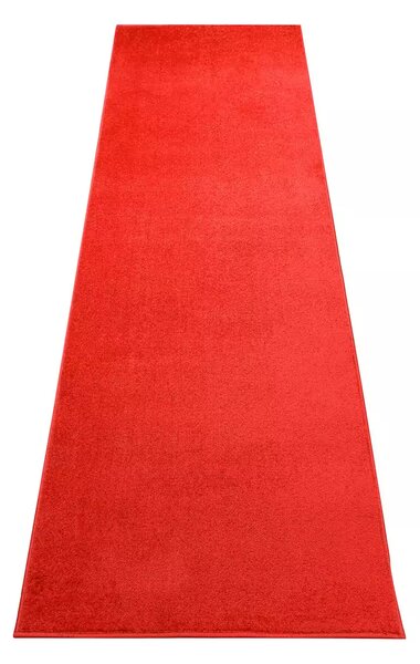 Kobercový ráj Běhoun jednobarevný MONO 6365A červený Šíře: 70 cm
