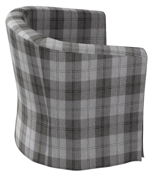 Potah na křeslo IKEA Ektorp Tullsta barva šedá látka pletený vzor, vzorované