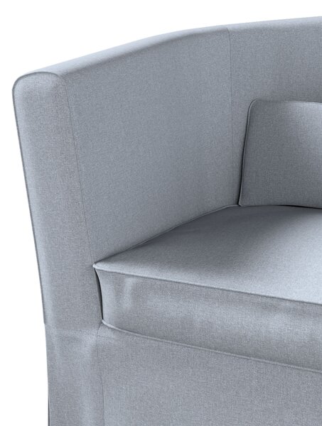 Potah na křeslo IKEA Ektorp Tullsta barva modrá látka pletený vzor